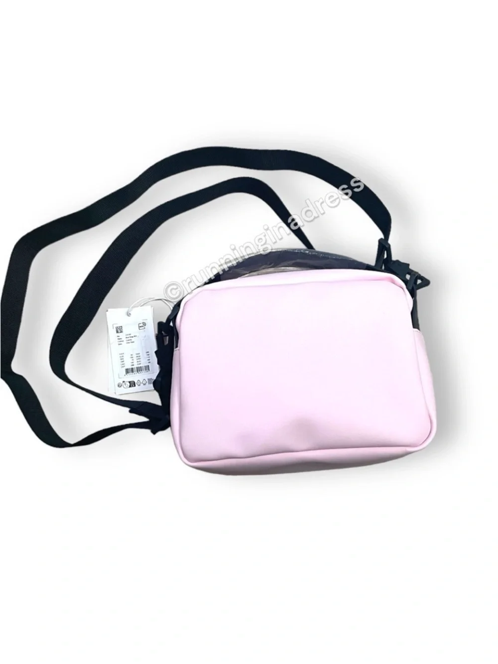 NWT Rains Box Bag W3 Candy Pink Waterproof Crossbody Shoulder Handbag